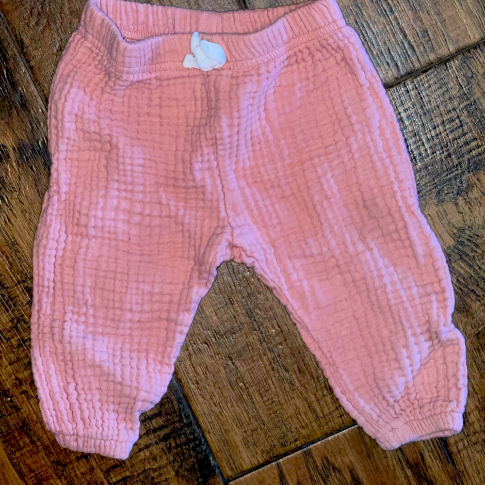 Adorable Baby girl pink pants like new
